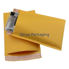 Kraft Yellow Bubble Wrap Envelope / Kraft Paper Mailers UV Proof 175x260mm #D