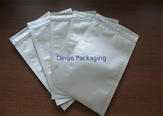 Moisture Proof Stand Up Aluminum Foil Bags With Zipper And Tear Notch Anti Static