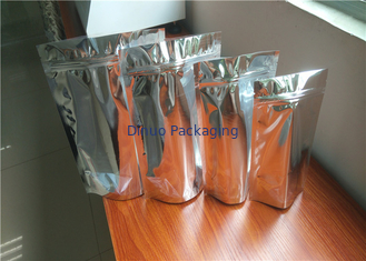 Eco Friendly Custom Printed Stand Up Pouches , Resealable Aluminum Stand Up Bag