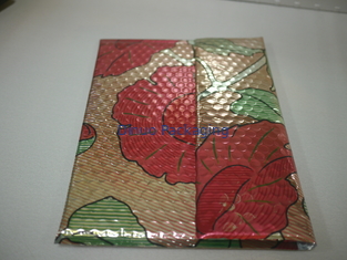 Colorful Printed Metallic Bubble Lined Bags Size 1 / 7.25"X12" holiday bubble mailers