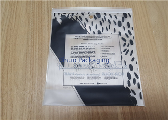 Zipper Closure PVC Packaging Bags Waterproof For Travel Shower Cap