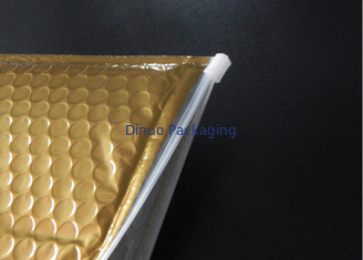 Star Packaging Zipper Slide Matte Gold Bubble Bag Zipper plastic bag For Gifts