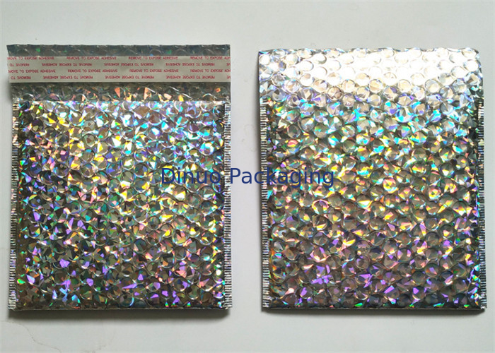 Eco Friendly VMPET Holographic Bubble Mailers 5"X10" #00 Shock Resistance