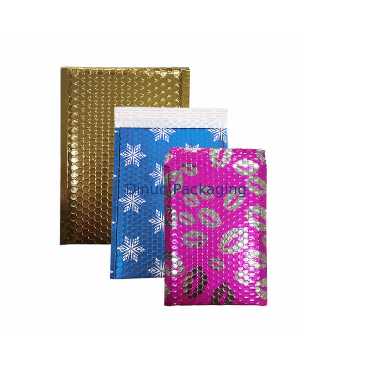 Holographic Foil Shipping Mailing Bags Padded Envelopes Metallic Bubble Mailer