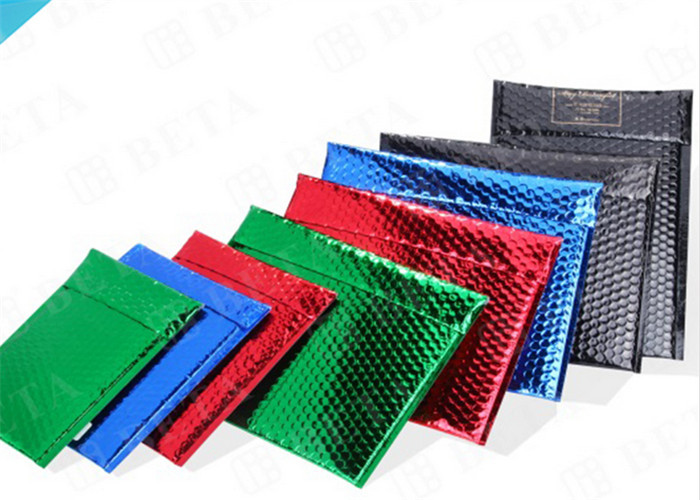 Lightweight Shipping Metallic Bubble Mailers , Coloured Bubble Wrap
