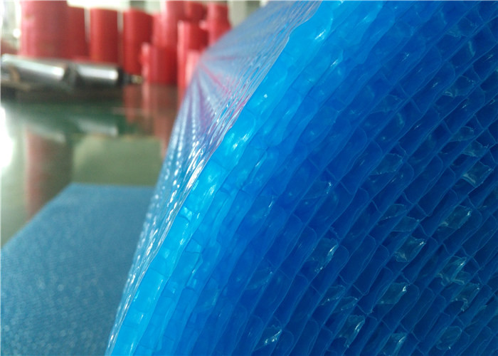 Shockproof Blue Jumbo Rolls Of Bubble Wrap For Packaging 100cmx500m