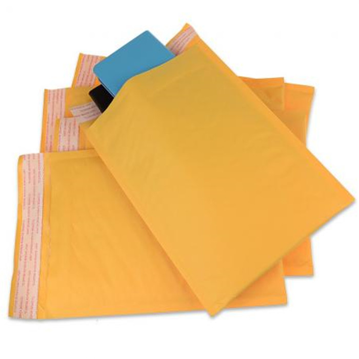 7.25 X 8 Kraft Easy Fold Mailers , CD Bubble Envelopes Self Adhesive Seal