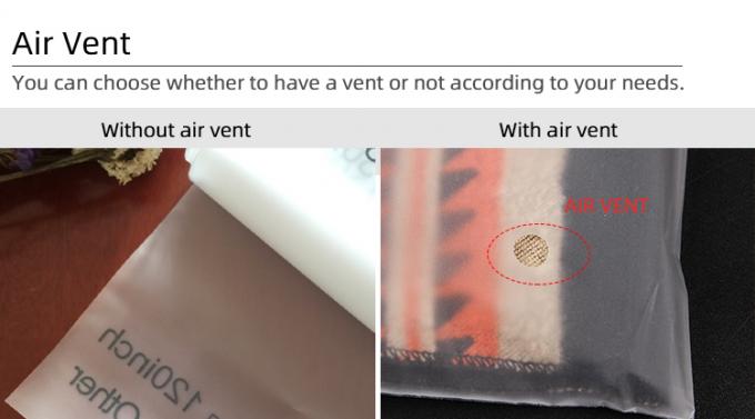 Customized Size CPE Zipper Bags Matte Frosted Packaging Bags With Ziplock Closure For Shipping 1