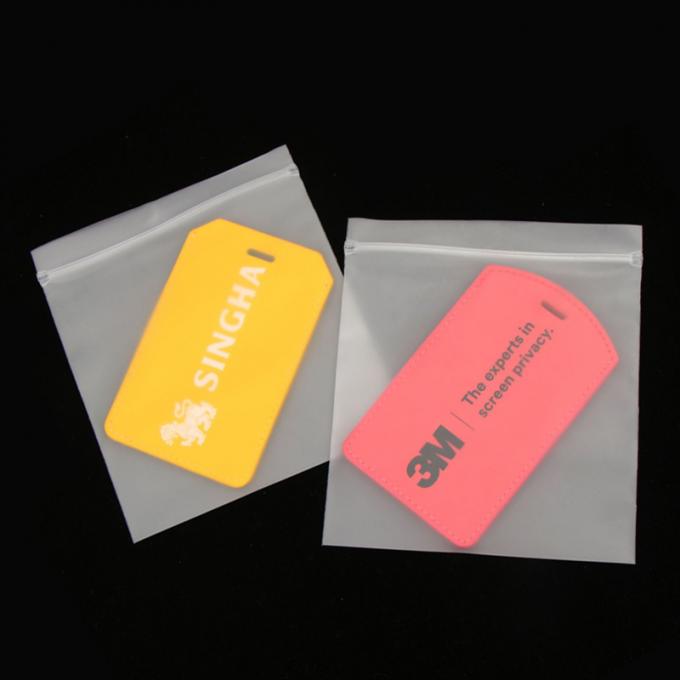 Customized CPE PE Transparent Frosted Plastic Zip Lock Bag Mini Zip Pocket 2
