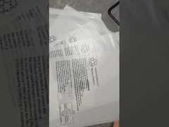 Three-sided seal customized glassine paper bag for packaging