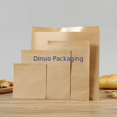 100 Pack Biodegradable Flat Kraft Paper Bags Envelopes For Cookie Popcorn Sandwichs