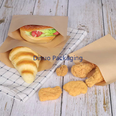 100 Pack Biodegradable Flat Kraft Paper Bags Envelopes For Cookie Popcorn Sandwichs