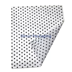 Polka Dot Gingham Double Color Background Tissue Paper Wrap For Shoe Box Nail Polish
