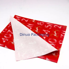 Christmas Gift Wrapping Packaging Red Tissue Paper Wrap With Gold Foil Printing Floral