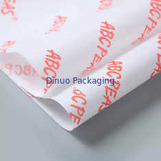 Orange Logo Personalised Printed Tissue Paper Wrap For Flower Wedding Garland Facial Gift