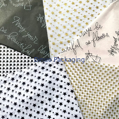 Christmas Patterned Wave Point Biodegradable Tissue Paper Wrap For Perfume Facial Gift