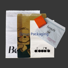 Semi Opaque Clear Recylable Transparent Tracing Paper Bag FSC For Gifts Packaging