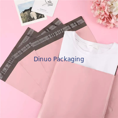 Printed Pink Waterproof Mailing Bags For Book Cloth Courier Shipping Packing