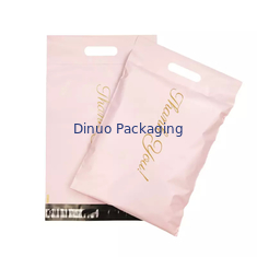 Printed Pink Waterproof Mailing Bags For Book Cloth Courier Shipping Packing
