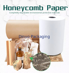 Recyclable Honeycomb Paper Wrap Sheet Packaging 50cm Width 100m Length