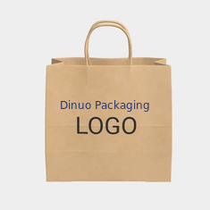 Kraft Paper Takeaway Tote Bag Baking Pastry Milk Tea Shopping Gift Paper Bag