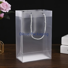 Transparent PVC Plastic Bag , Customized PVC Tote Bag For Red Wine Packing