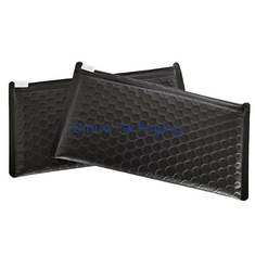 Black Mailer Zipper Bag Packing Bubble Poly Bag With Custom Personal Logo