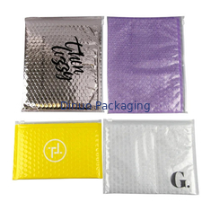 Custom PVC Plastic Bubble Padded Zip Lock Pouch Makeup Cosmetic Zipper Bubble Mailer