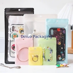 Customized CPE PE Transparent Frosted Plastic Zip Lock Bag Mini Zip Pocket