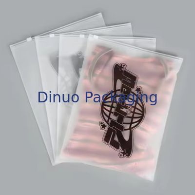 Custom Cpe Frosted Zipper Packaging Bag Plastic Clear Zip Bag