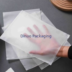 CPE PE Transparent Frosted Plastic Zip Lock Bag With Recyclable And Dustproof Performance