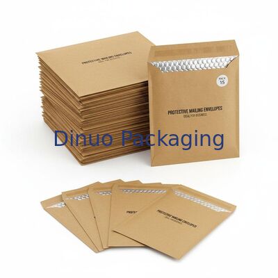 60gsm to 180gsm Kraft Bubble Mailers Poly Bubble Inside Material Pack Of 15 Protective Mailing Envelopes Ideal For Business
