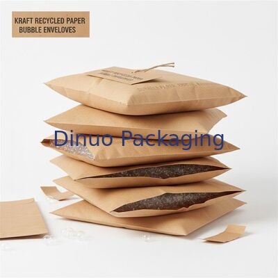 Kraft Thickness 60 to 180gsm Recycled Paper Bubble Envelopes Durable Packaging Featuring 3 to 4mm Thickness Suitable for Secure Shipping