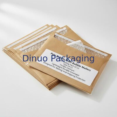 Poly Bubble Kraft Bubble Mailers Self-sealing Pack Of 15 Lightweight Durable Envelopes Designed For Mailing And Shipping Protection