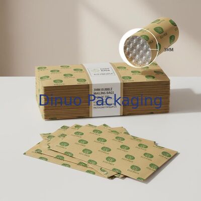 3MM Bubble Height Bubble Mailing Bags Pack Of 100 Custom Logo Design Eco Friendly Durable Protective Packaging Envelopes