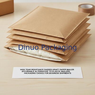 High Tear Resistance Padded Kraft Paper Mailer Affordable Alternative To Plastic Mailers Packaging Choice For Business Shipments