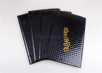 Waterproof Printed Black Metallic Shipping Envelopes , 180x165 #CD-DCD Custom Bubble Mailers