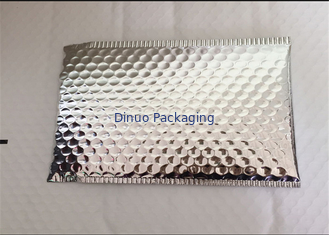 Self Seal Silver Metallic Bubble Mailers , Bubble Wrap Envelopes Recyclable