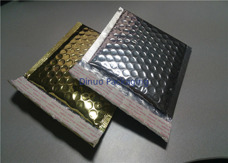 Colored Metallic Shipping Envelopes Decorative Bubble Mailers Shock Resistance