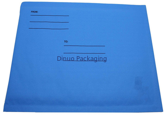 Patterned Blue Kraft Bubble Mailers 215x260mm #E Acid Resistant Bubble Wrap Packaging Envelopes