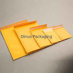 Recyclable Kraft Paper Bubble Mailers , Courier Packing Bags Wrinkle Resistant