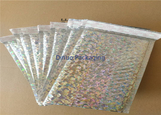 Biodegradable Shiny Holographic Mailing Bags / Bubble Padded Envelope