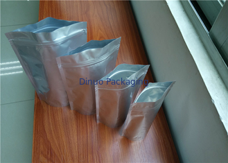 Eco Friendly Custom Printed Stand Up Pouches , Resealable Aluminum Stand Up Bag