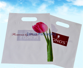 Plastic Shopping Bags With Handles , Custom Plastic Merchandise Bags