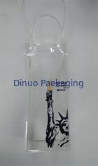 Waterproof PVC Transparent Bag Plastic Ice Bag With Handle Eco Friendly