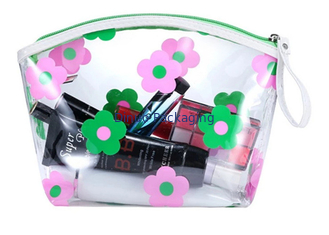 Coloreful Custom Printed Pvc Zipper Bag , Cosmetic Packaging Travel Bag