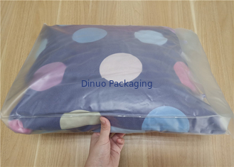 Clear PVC Packaging Bags With Button For Pillow And Four Piece Suit Package