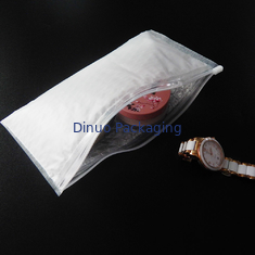 Transparent PE Padded With Bubble Zip Bags Precious Jewelry Travelling Pocket Customized Size
