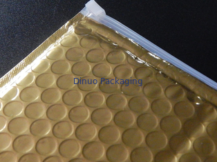 Star Packaging Zipper Slide Matte Gold Bubble Bag Zipper plastic bag For Gifts