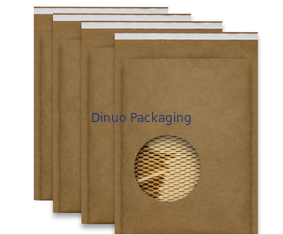 Cellular Shaped Kraft Corrugated Envelopes Padded Honeycomb Paper For Shipping